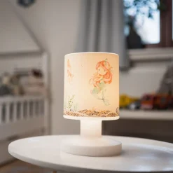 LED oplaadbare tafellamp Mara zeemeermin, kleurrijk, 21 cm