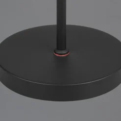 LED oplaadbare vloerlamp Moreno, mat zwart, CCT, dimbaar