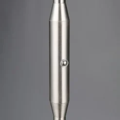 LED oplaadbare vloerlamp Moreno, mat nikkel, CCT, dimbaar