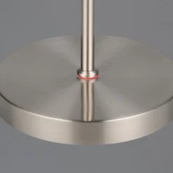 LED oplaadbare vloerlamp Moreno, mat nikkel, CCT, dimbaar