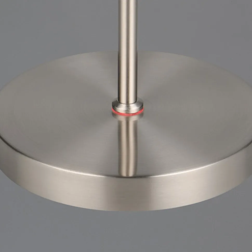 LED oplaadbare vloerlamp Moreno, mat nikkel, CCT, dimbaar