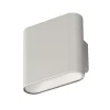 LED oplaadbare wandlamp Magnetics, zilver, omhoog & omlaag, breedte 10 cm