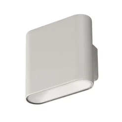LED oplaadbare wandlamp Magnetics, zilver, omhoog & omlaag, breedte 10 cm