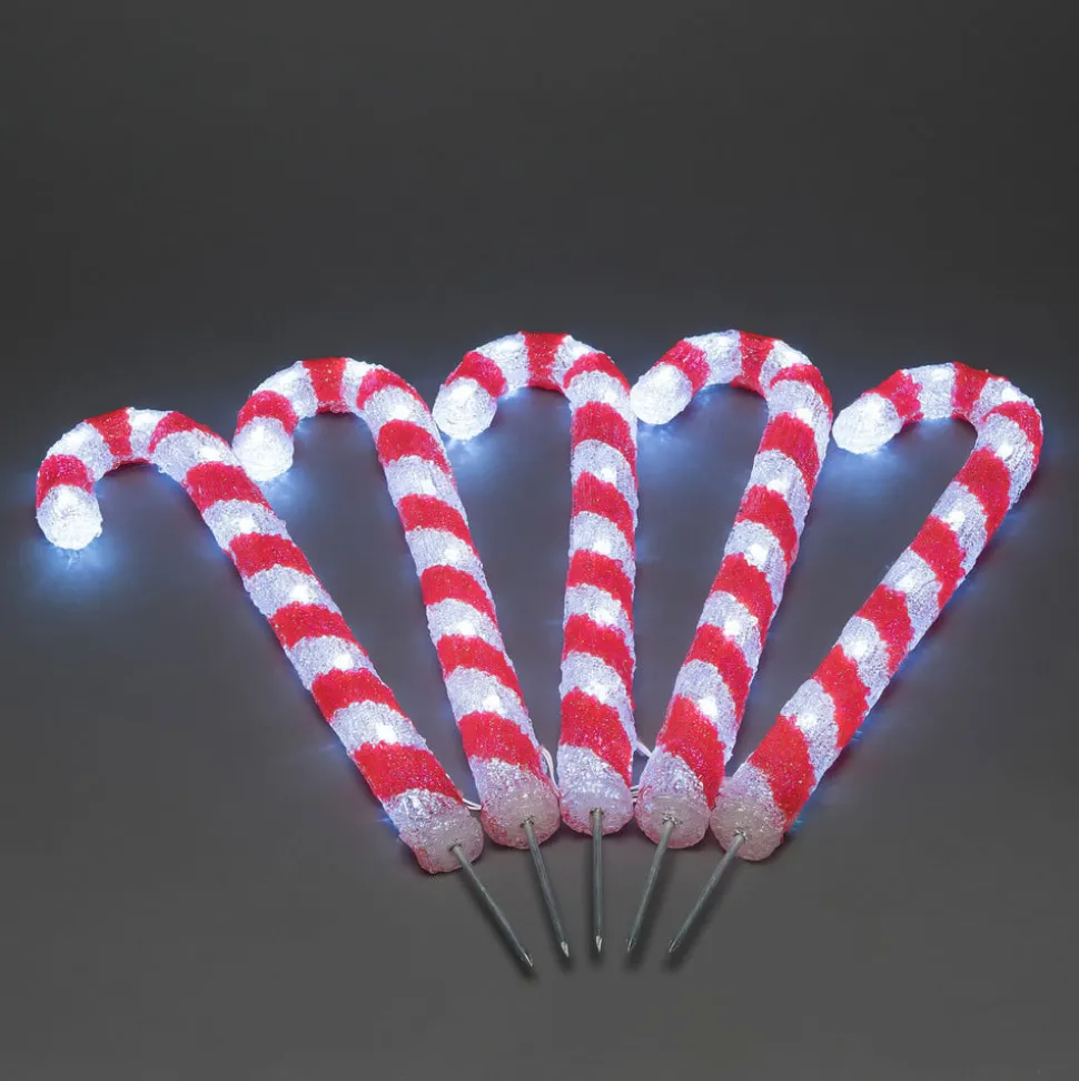 LED outdoor decoratie zuurstok SETE van 5