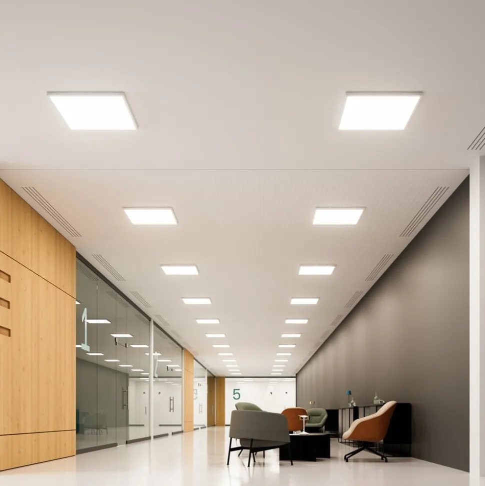 LED paneel Fled, 4.320 lm, 62x62 cm, 90°, 3.000 K