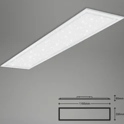 LED paneel Pallas, wit, dimbaar, CCT, 119,5x29,5cm