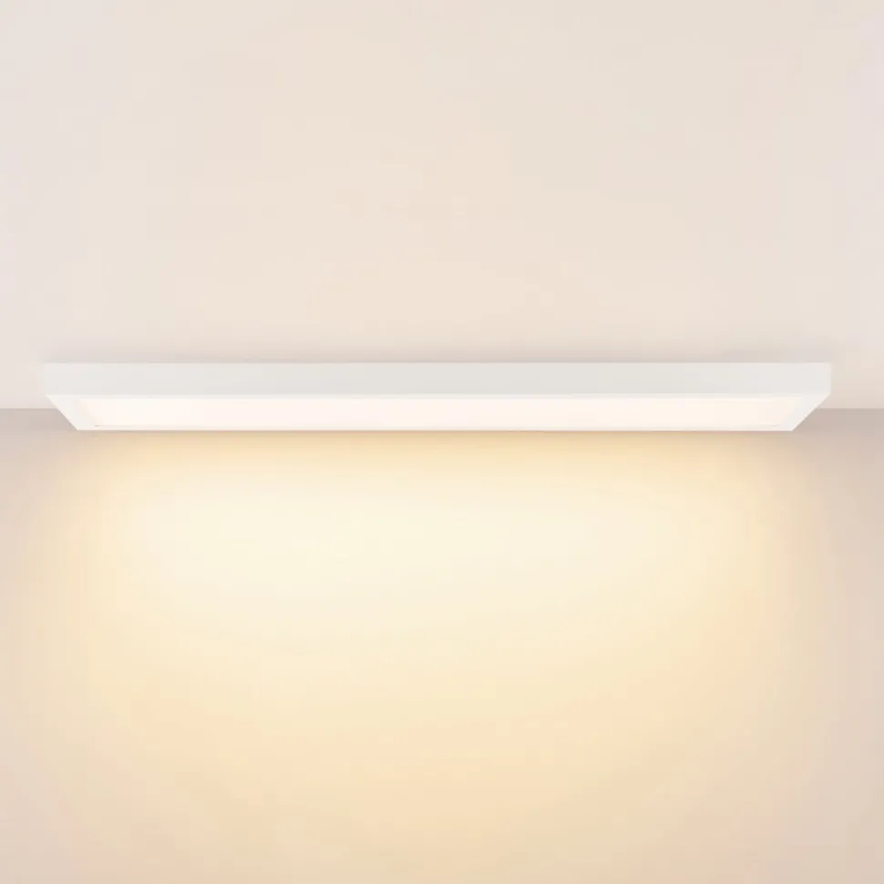 LED paneel PRO OFFICE SANO, 123 x 33 cm, dimbaar, wit metaal CCT