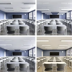 LED paneel PRO OFFICE SANO, 123 x 33 cm, dimbaar, wit metaal CCT