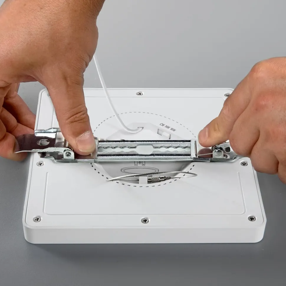 LED paneel Selesto, vierkant, dimbaar, wit