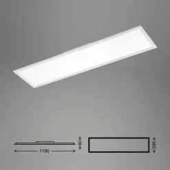 LED paneel Simple, wit, ultravlak, 119,5x29,5cm