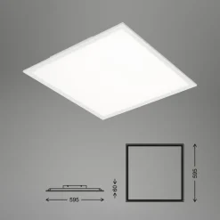 LED paneel Simple wit, ultravlak, 59,5x59,5 cm