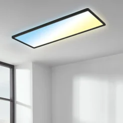 LED paneel Slim zwart ultravlak CCT, 59x20cm