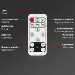 LED paneel Slim zwart ultravlak CCT, 59x20cm