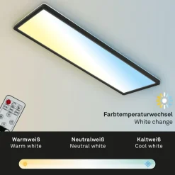 LED paneel Slim zwart ultravlak CCT, 59x20cm
