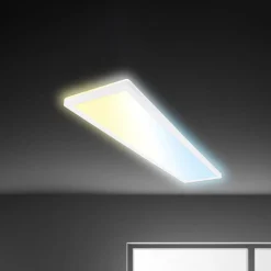 LED paneel Tava CCT, wit, 98 x 20 cm, achtergrondverlichting, kunststof