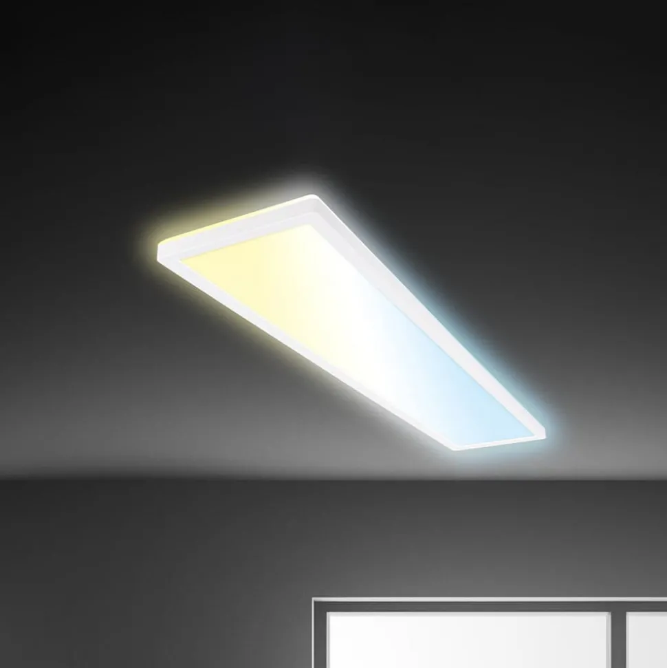 LED paneel Tava CCT, wit, 98 x 20 cm, achtergrondverlichting, kunststof