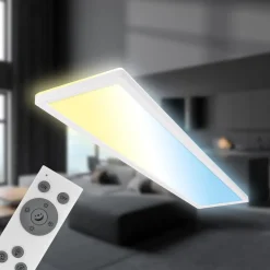 LED paneel Tava CCT, wit, 98 x 20 cm, achtergrondverlichting, kunststof