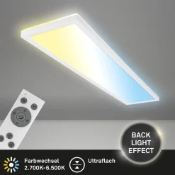 LED paneel Tava CCT, wit, 98 x 20 cm, achtergrondverlichting, kunststof