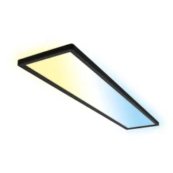 LED paneel Tava CCT, zwart, 98 x 20 cm achtergrondverlichting kunststof