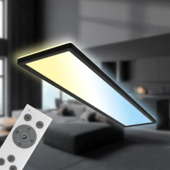 LED paneel Tava CCT, zwart, 98 x 20 cm achtergrondverlichting kunststof