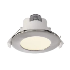 LED plafond inbouwlamp Acrux, Ø 10 cm, zilver mat, CCT