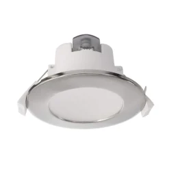 LED plafond inbouwlamp Acrux, Ø 10 cm, zilver mat, CCT