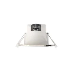 LED plafond inbouwlamp Acrux, Ø 10 cm, zilver mat, CCT