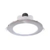 LED plafond inbouwlamp Acrux, Ø 17 cm, zilver mat, CCT