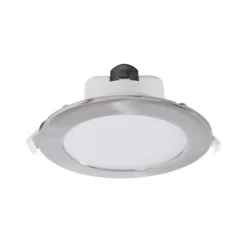 LED plafond inbouwlamp Acrux, Ø 17 cm, zilver mat, CCT