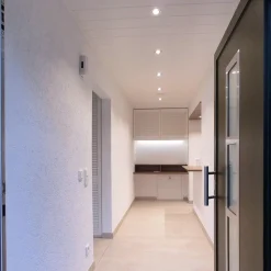 LED plafond inbouwlamp Acrux, Ø 17 cm, zilver mat, CCT