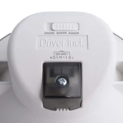 LED plafond inbouwlamp Acrux, Ø 17 cm, zilver mat, CCT