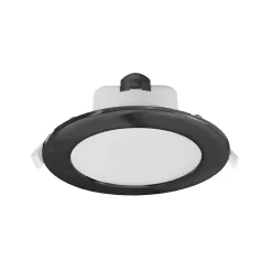 LED plafond inbouwlamp Acrux, Ø 15 cm, zwart, CCT