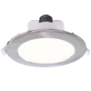 LED plafond inbouwlamp Acrux, Ø 15 cm, zilver mat, CCT