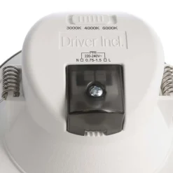 LED plafond inbouwlamp Acrux, Ø 11 cm, zwart, CCT