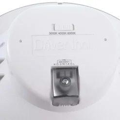 LED plafond inbouwlamp Acrux, Ø 24 cm, zwart, CCT