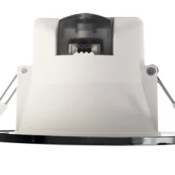 LED plafond inbouwlamp Acrux, Ø 9 cm, zwart, CCT