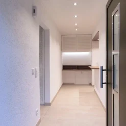 LED plafond inbouwlamp Acrux, Ø 9 cm, zwart, CCT