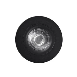 LED plafond inbouwspot DL6809, rond, zwart