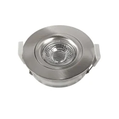 LED plafond inbouwspot DL6809, rond, nikkel