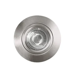 LED plafond inbouwspot DL6809, rond, nikkel