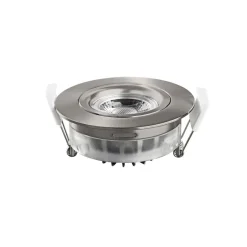 LED plafond inbouwspot DL6809, rond, nikkel