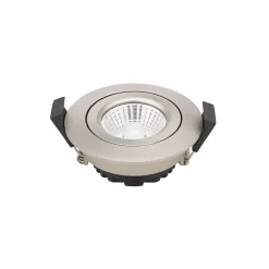 LED plafondinbouwspot Diled, Ø 8,5cm, 6 W, Dime, staal