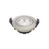 LED plafondinbouwspot Diled, Ø 8,5 cm, 6 W, 3.000 K, staal