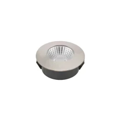 LED plafondinbouwspot Diled, Ø 6,7 cm, Dime LED, staal