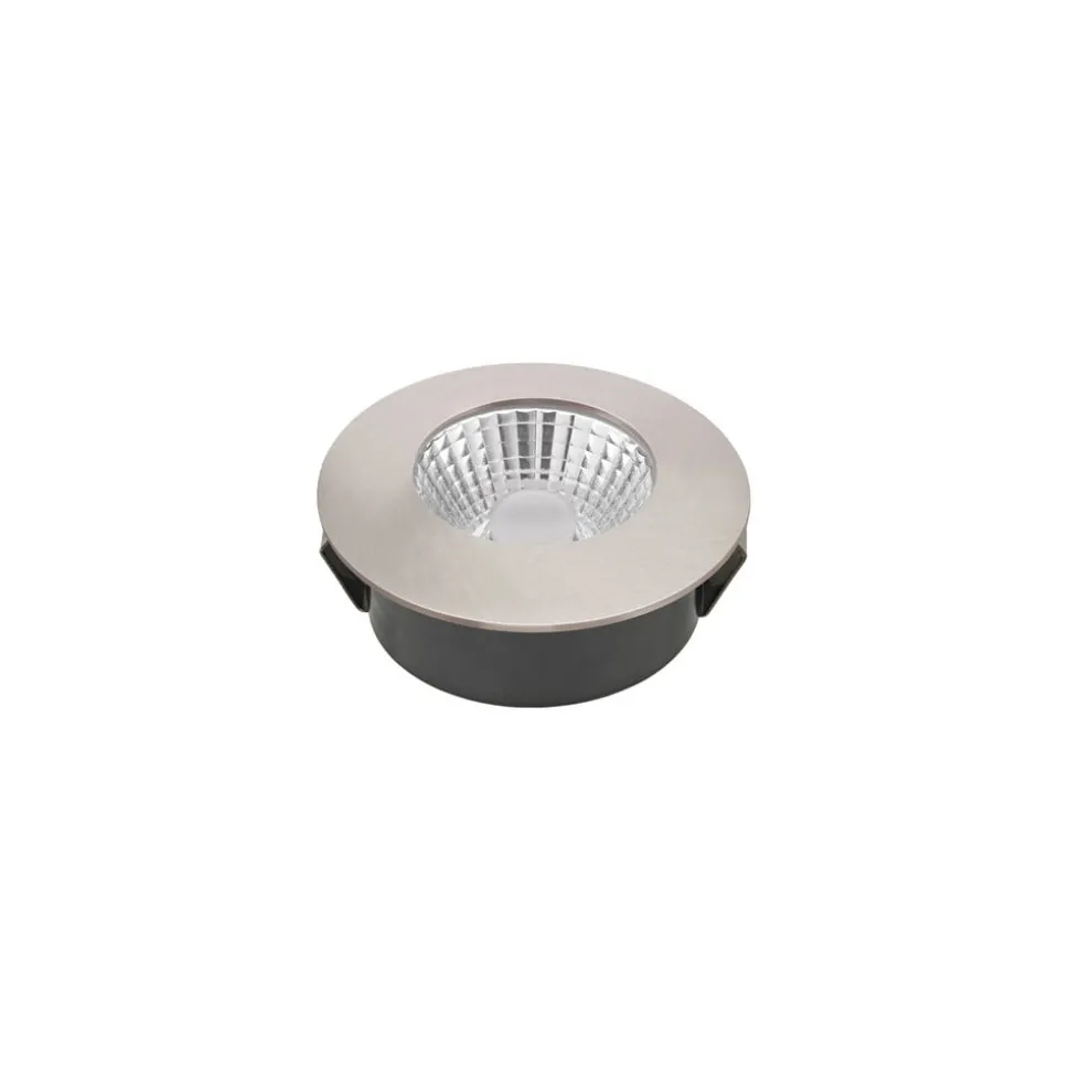 LED plafondinbouwspot Diled, Ø 6,7 cm, Dime LED, staal