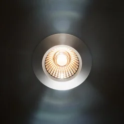 LED plafondinbouwspot Diled, Ø 6,7 cm, Dime LED, staal