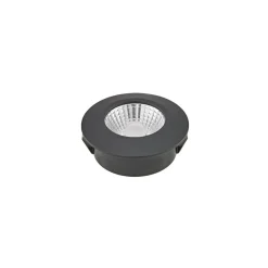 LED plafondinbouwspot Diled, Ø 6,7 cm, Dime LED, zwart