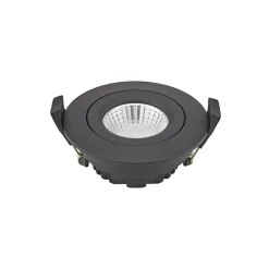 LED plafondinbouwspot Diled, Ø 8,5 cm 6 W Dime LED zwart