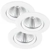LED plafondinbouwspot Freemont 2.700K per 3, wit