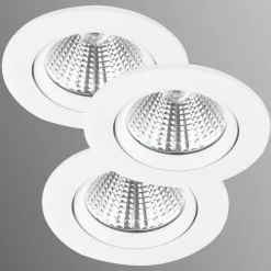 LED plafondinbouwspot Freemont 2.700K per 3, wit